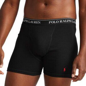 Polo Ralph Lauren Men’s Classic -Fit Boxer Briefs Black 2 Pack Size M
